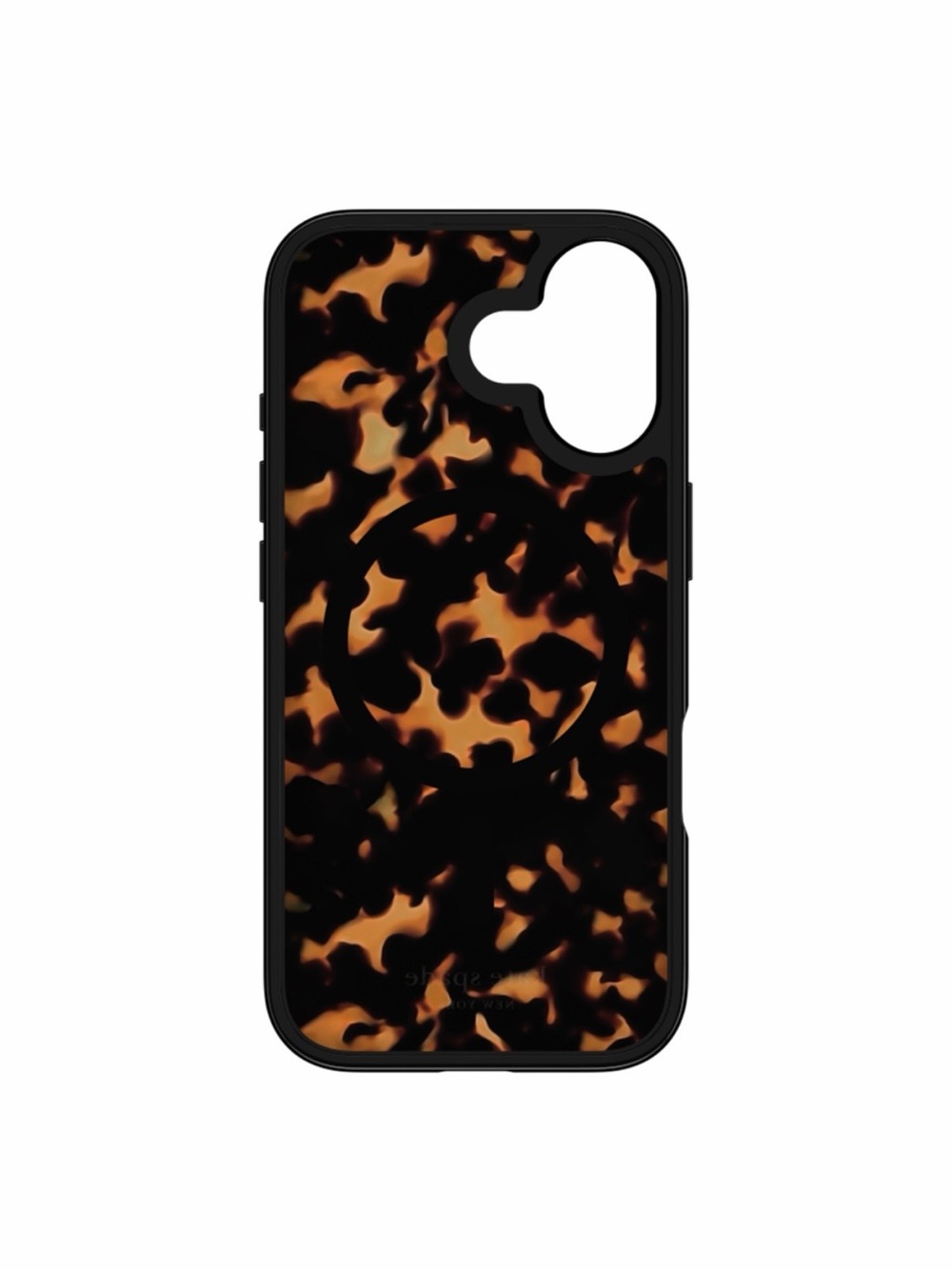 iPhone 17 kate spade Tortoiseshell Acrylic Phone Case in Brown and Black - Picture 4 of 5